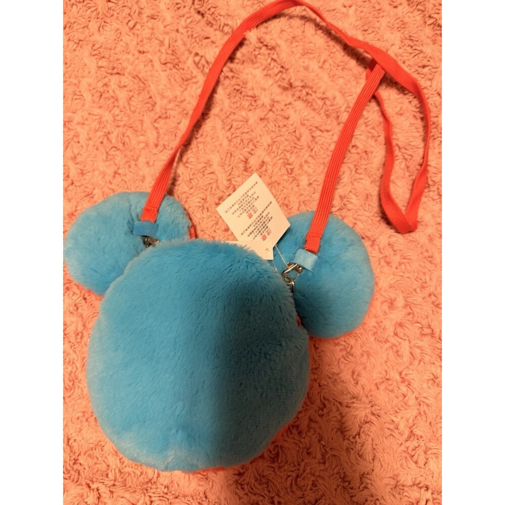 Disney Parks Bag Plush Mickey Mouse Blue Pink Purse Crossbody Disneybound